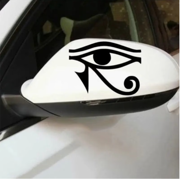 Car Accessories Egypt - สติกเกอร์ไวนิลลายดวงตาแห่งฮอรัส 1 ชิ้น - สัญลักษณ์ดวงตาแห่งฮอรัสของอียิปต์โบราณ, สติกเกอร์ติดรถยนต์แบบกันน้ำ