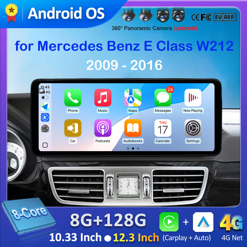 Car Accessories In India - เครื่องเล่นมัลติมีเดียวิทยุติดรถยนต์สำหรับ Mercedes Benz E Class W212