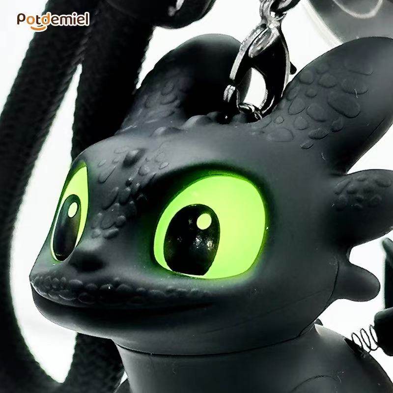 Car Accessories App - ของตกแต่งภายในรถยนต์รูปฟันแทะเรืองแสงน่ารัก ปีกไนท์ฟิวรี่ขยับได้ ของประดับตกแต่งคอนโซลรถยนต์ ของแขวนตกแต่งรถยนต์