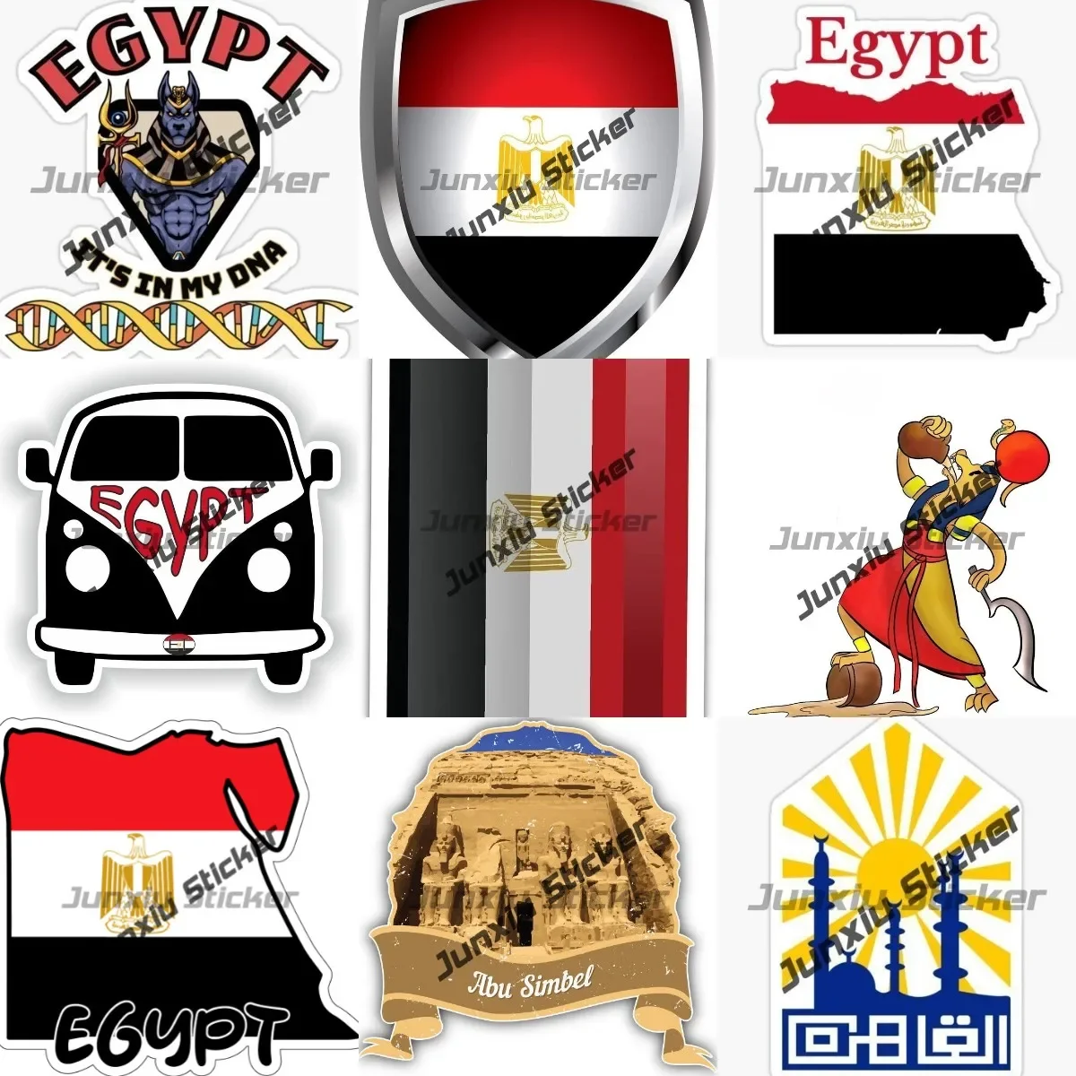 Car Accessories Egypt - ไคโรอียิปต์สติกเกอร์เทพธิดาอียิปต์ Sekhmet Decal Abu Simbel รถสติกเกอร์อุปกรณ์ตกแต่ง