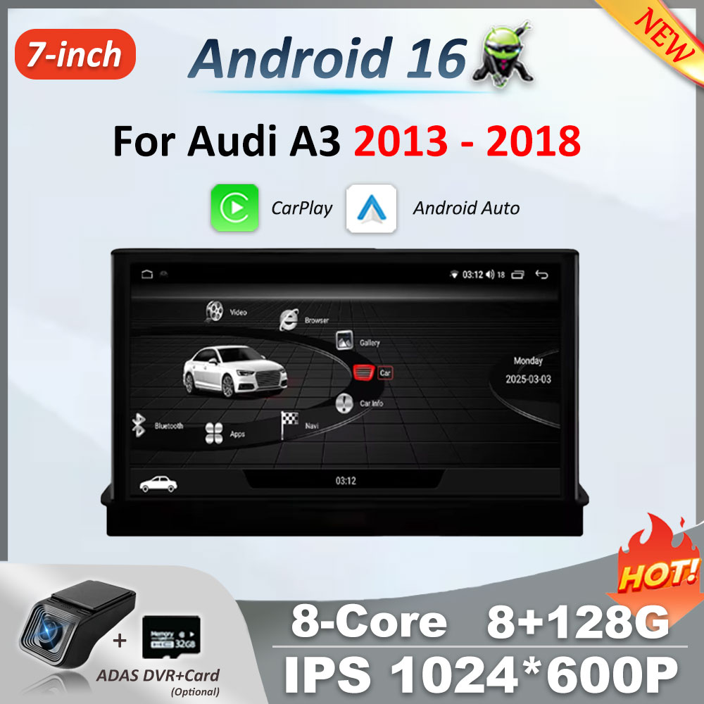 Car Accessories In India - หน้าจอสัมผัส Android 16 ขนาด 7 นิ้ว