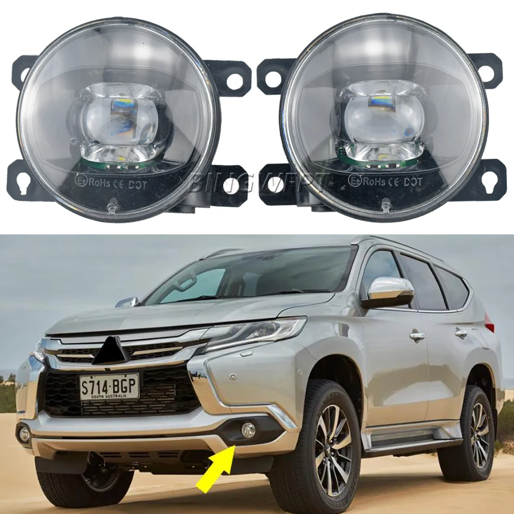 Car Accessories Xl - H11ไฟตัดหมอกรถยนต์เลนส์ LED 12V ไฟตัดหมอกสำหรับ Mitsubishi Montero