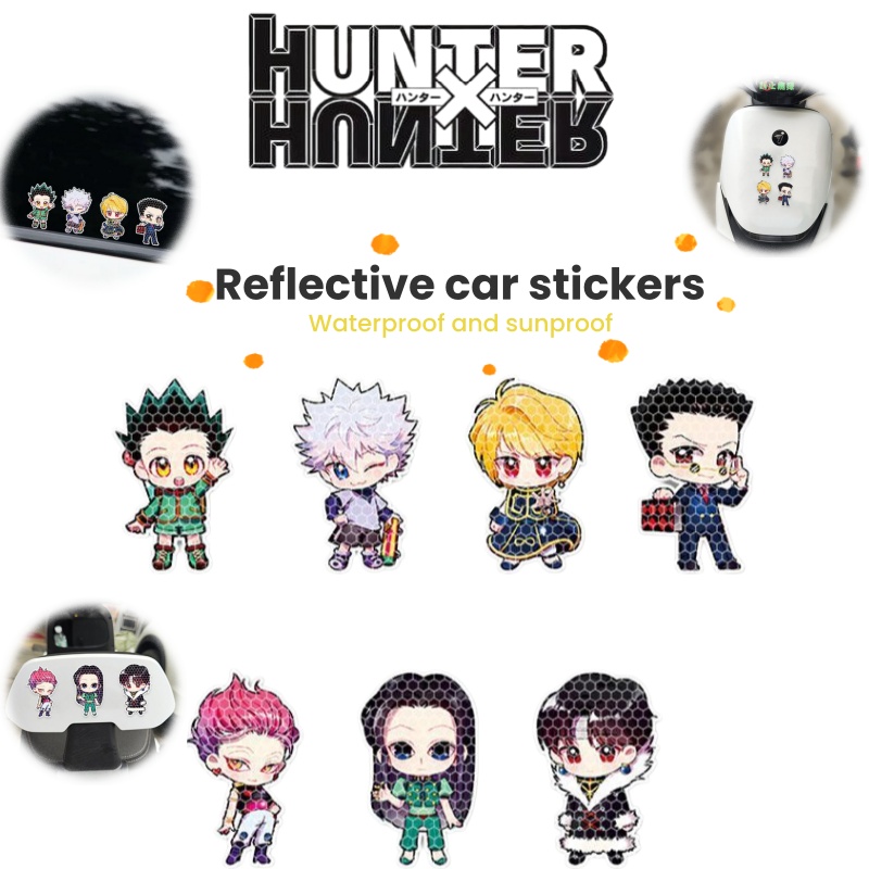 Car Accessories Japan - สติ๊กเกอร์เตือนสะท้อนแสงลายอนิเมะสำหรับนักล่าสัตว์ ติดรถยนต์ รถจักรยานยนต์ ป้องกันรอยขีดข่วน ตกแต่งหมวกกันน็อค