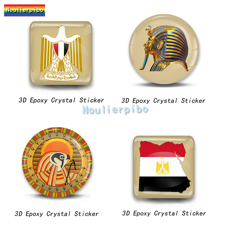 Car Accessories Egypt - 3D อีพ็อกซี่เรซิ่นรถสติกเกอร์ธงอียิปต์สัญลักษณ์แห่งชาติแผนที่โดมรูปลอกสําหรับหมายเลขโทรศัพท์มือถือรถอุปกรณ์เสริมรถจักรยานยนต์แล็ปท็อป