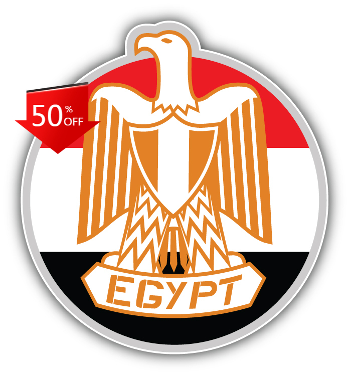 Car Accessories Egypt - สัญลักษณ์อียิปต์ สติ๊กเกอร์ติดรถยนต์ แล็ปท็อป กระจกรถ กันชน กันน้ำ