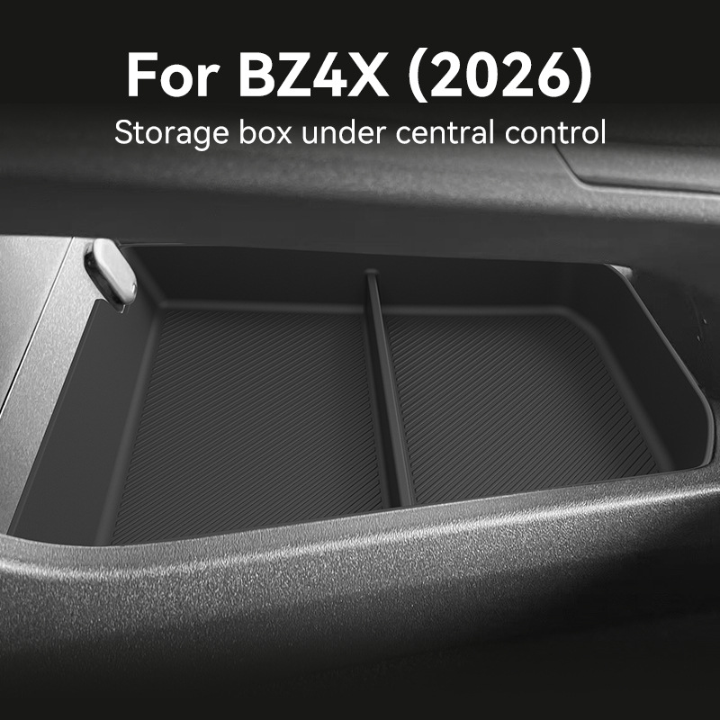 Car Accessories App - สำหรับ Toyota BZ4X 2026 RHD กล่องเก็บของด้านล่างคอนโซลกลาง