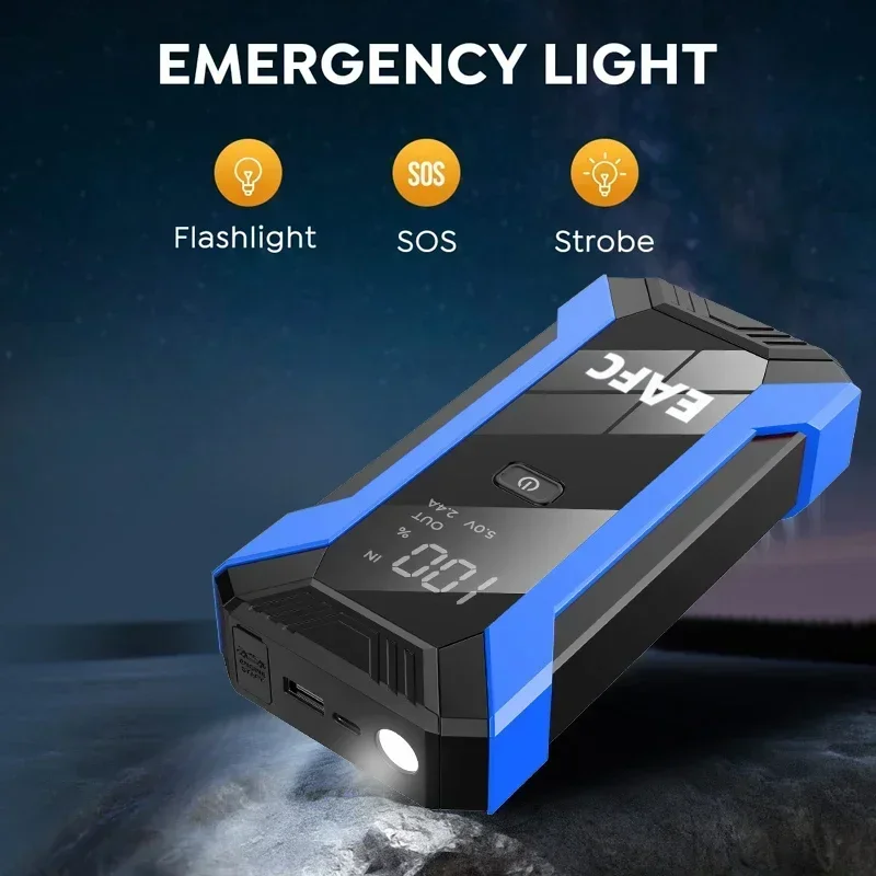 12V รถ Jump Starter 1200A เอาต - Portable Jump Starter บทวิจารณ์และราคา
