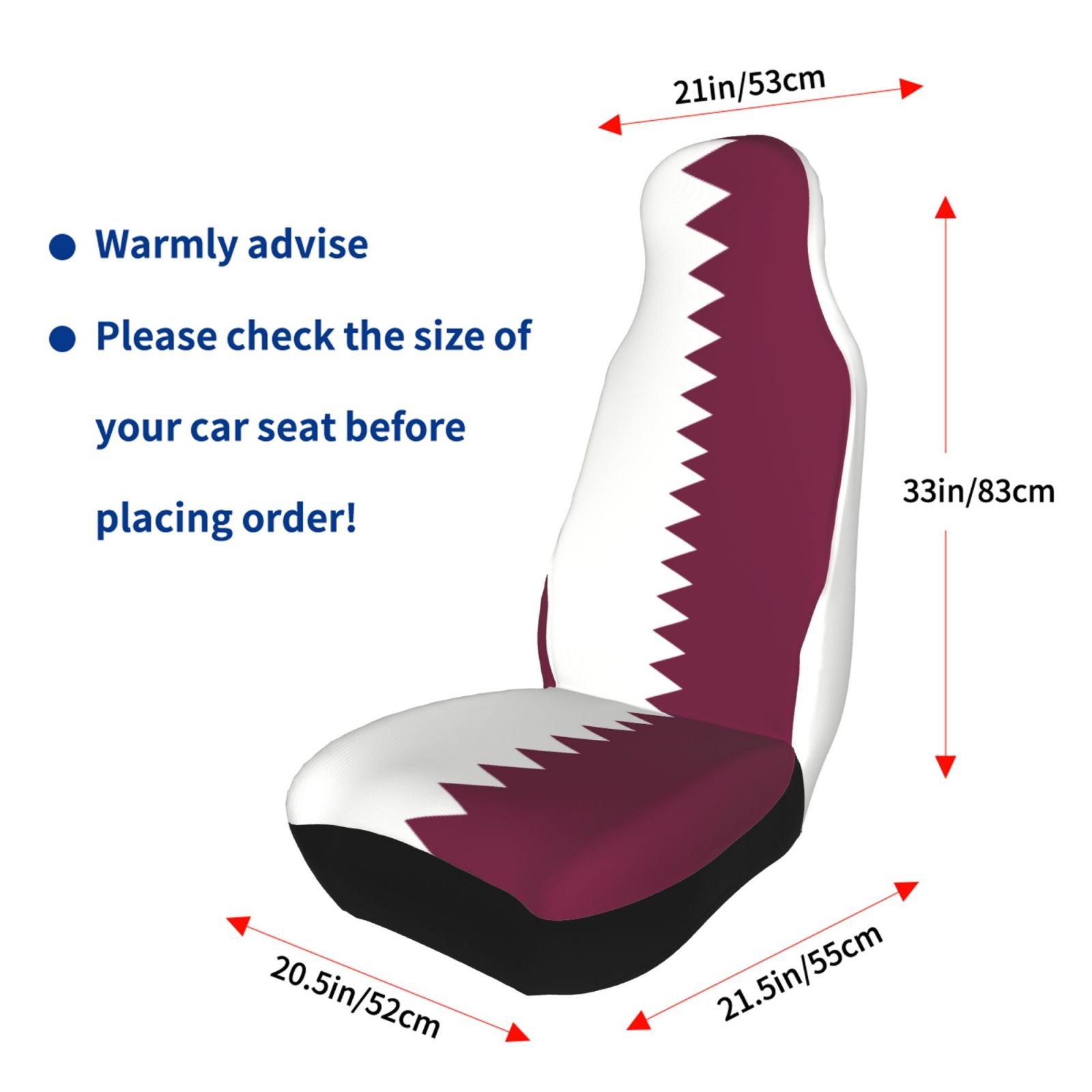 ชุดคลุมเบาะรถยนต์ลายธงชาติกาตา - Car Accessories Qatar บทวิจารณ์และราคา