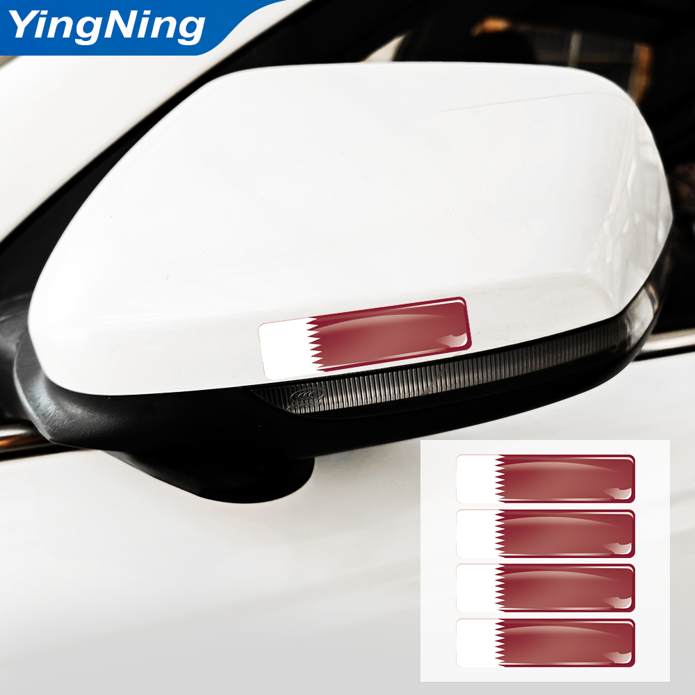 4PCS กาตาร์ธงสติกเกอร์ไวนิลอีพ - Car Accessories Qatar บทวิจารณ์และราคา