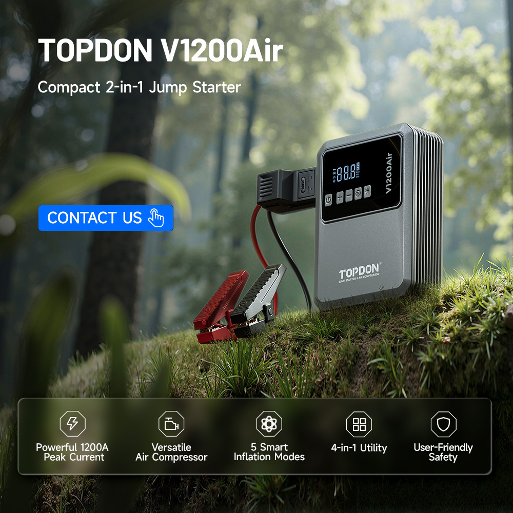 เครื่องช่วยสตาร์ทรถยนต์ TOPDON - Portable Jump Starter บทวิจารณ์และราคา