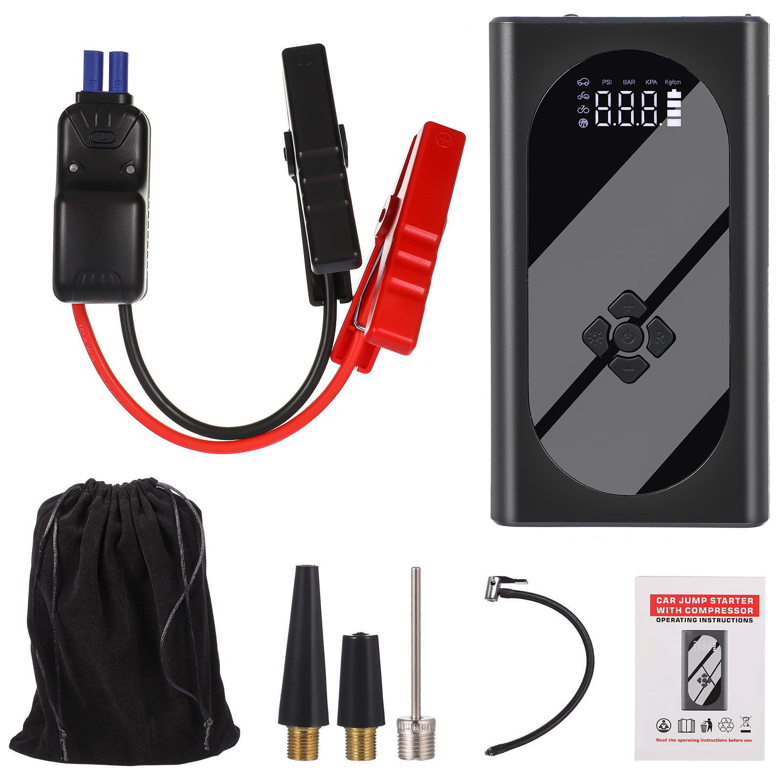 เครื่องจั๊มพ์สตาร์ทรถยนต์แบบคร - Portable Jump Starter บทวิจารณ์และราคา
