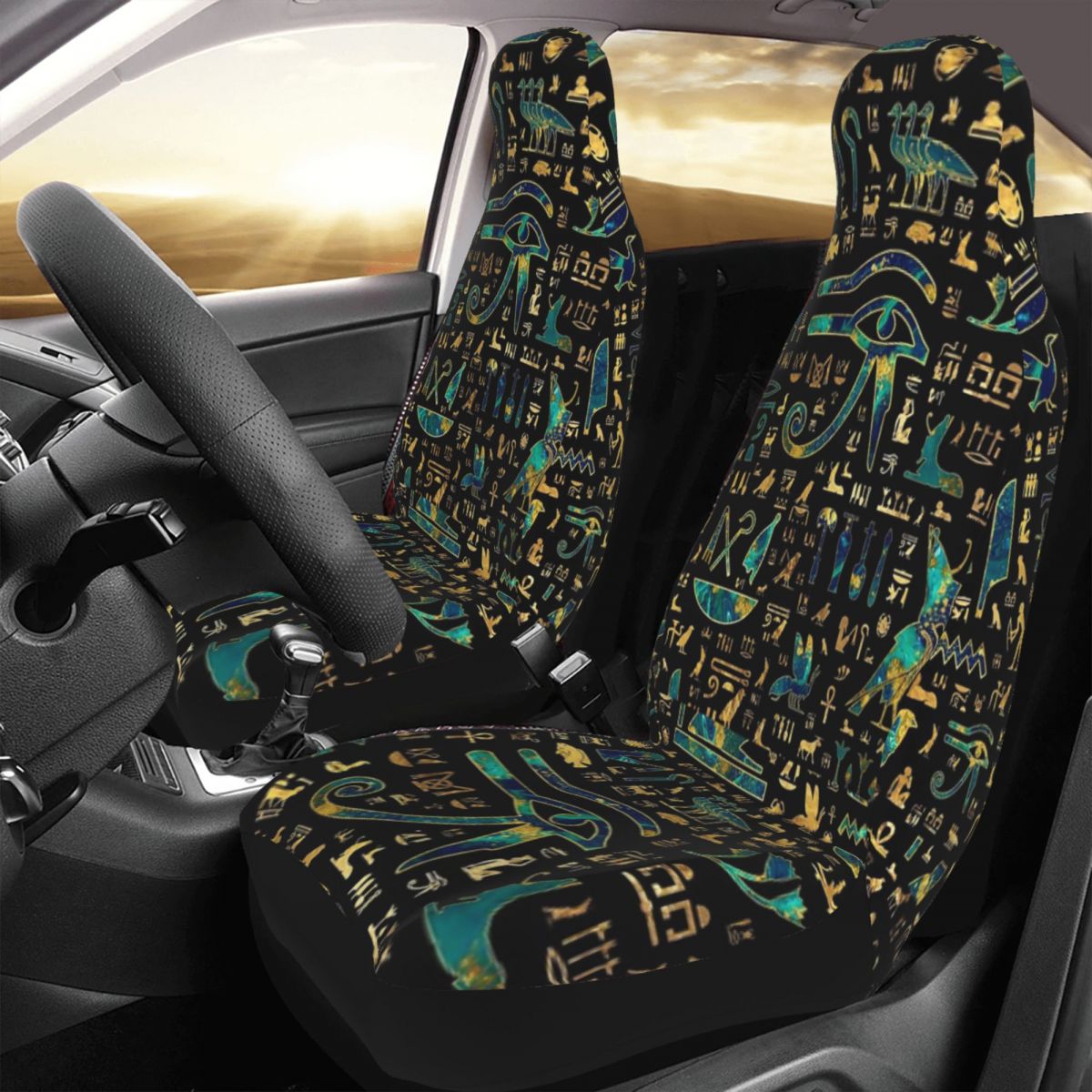 อักษรอียิปต์โบราณ ผ้าคลุมเบาะร - Car Accessories Egypt บทวิจารณ์และราคา