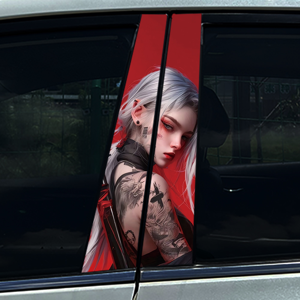 สติ๊กเกอร์ติดรถยนต์ลายสาวผมขาว - Car Accessories In Tokyo บทวิจารณ์และราคา