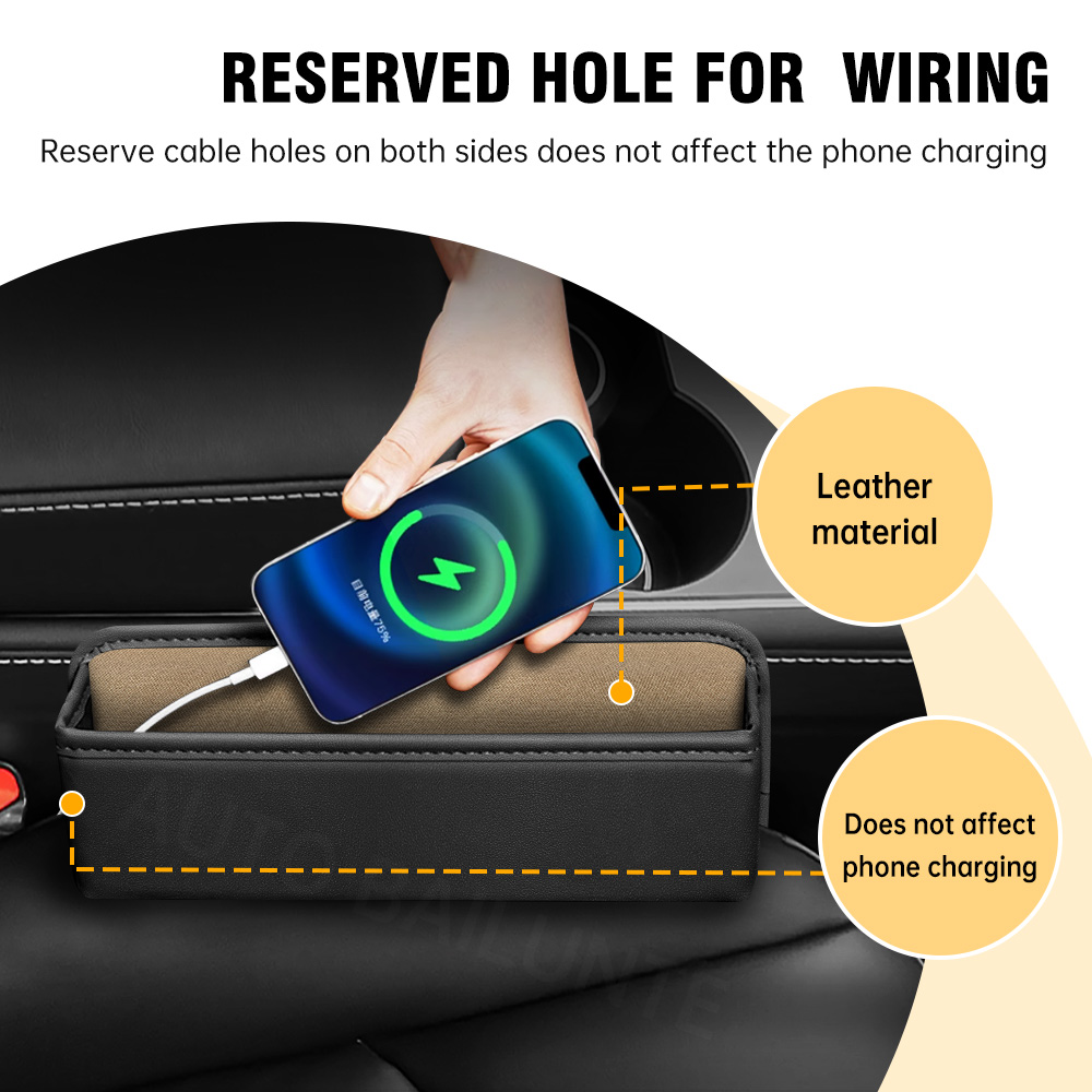 รถที่นั่ง Gap จัดเก็บกล่องหนัง - Car Accessories Honda Crv บทวิจารณ์และราคา