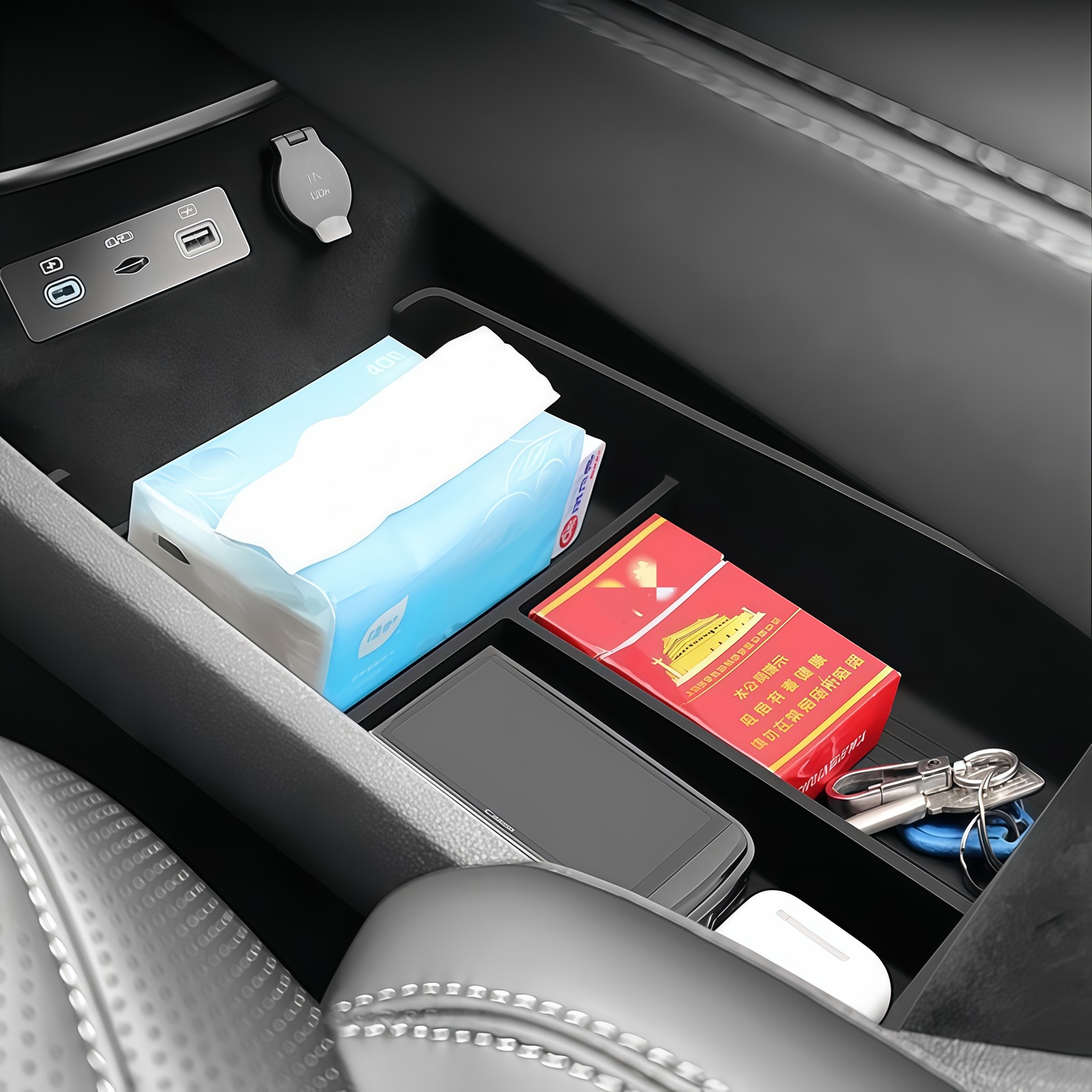 ถาดจัดเก็บของใต้คอนโซลกลางสำหร - Car Accessories App บทวิจารณ์และราคา