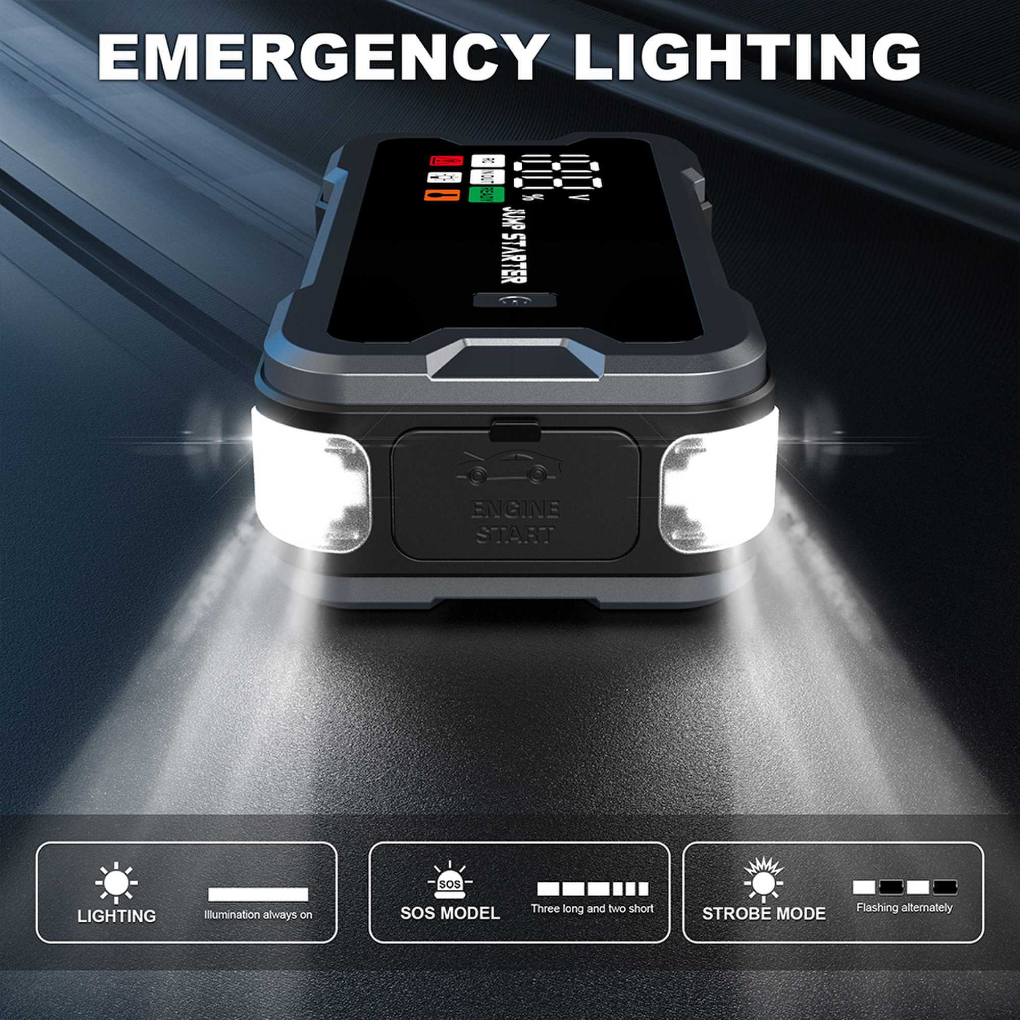เครื่องช่วยสตาร์ทรถยนต์ 4000A, - Portable Jump Starter บทวิจารณ์และราคา