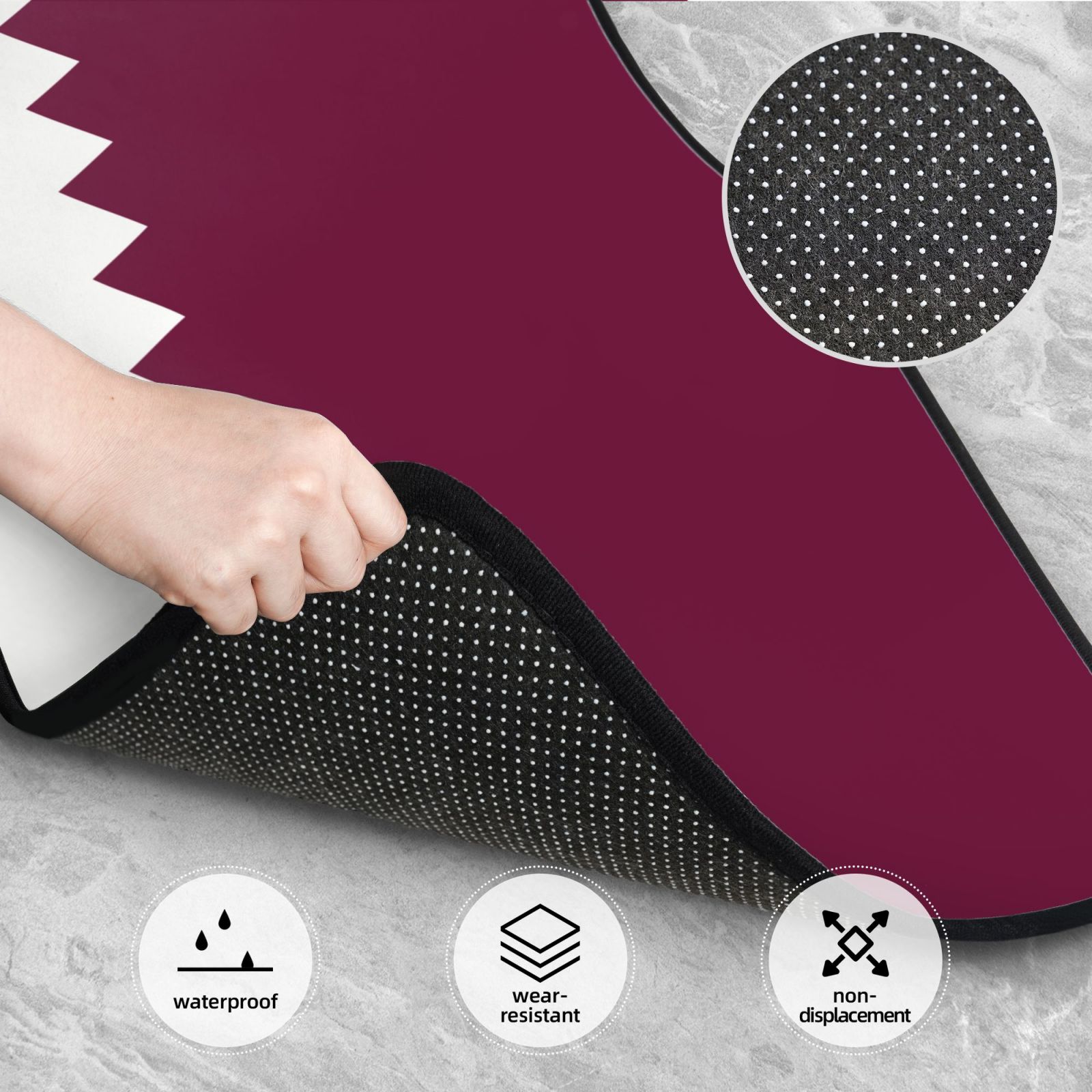 พรมปูพื้นรถยนต์ลายธงชาติกาตาร์ - Car Accessories Qatar บทวิจารณ์และราคา